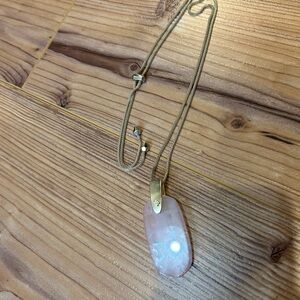 Kate Spade Rose Quartz adjustable necklace